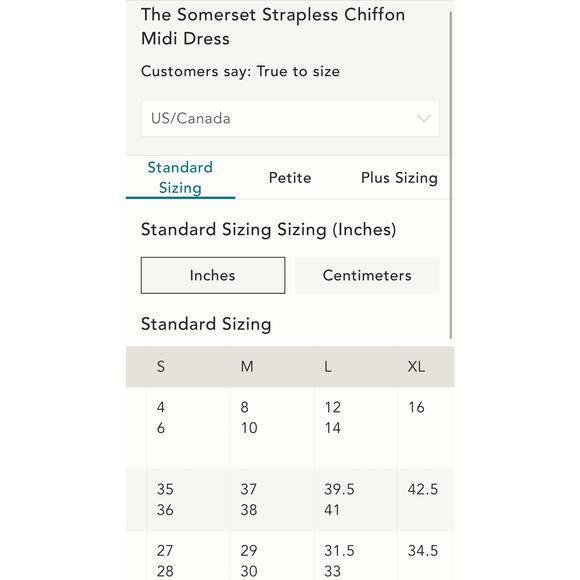 Anthropologie Somerset Strapless Floral Chiffon Midi Dress NWT Size Large - Picture 7 of 10